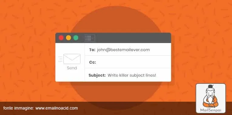 email subject line